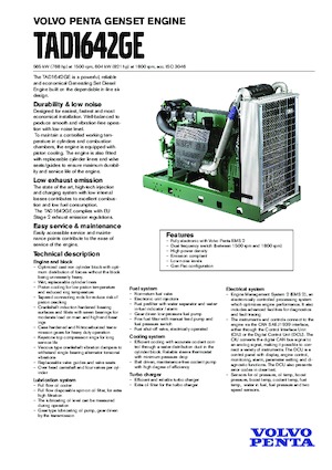 Silniki Volvo Penta TAD1642GE