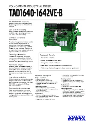 Silniki Volvo Penta TAD1640VE-B