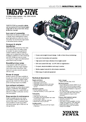 Silniki Volvo Penta TAD570VE