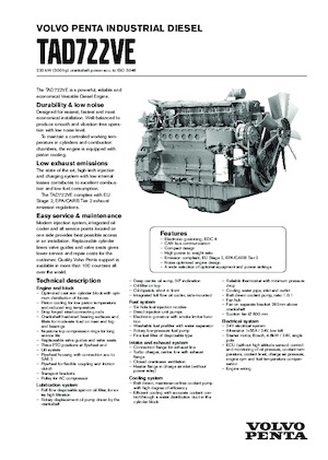 Silniki Volvo Penta TAD722VE