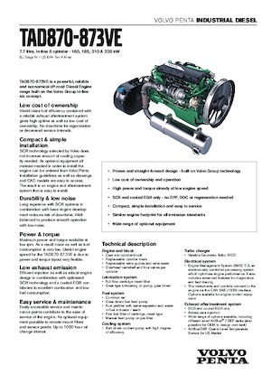 Silniki Volvo Penta TAD871VE