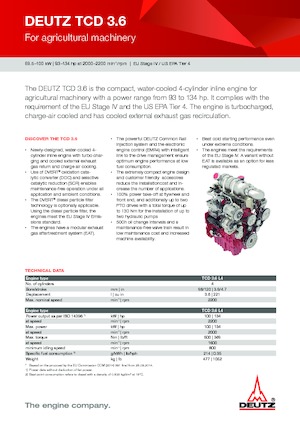 Silniki Deutz TD 3.6 L4