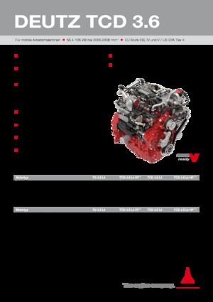Silniki Deutz TCD 3.6 L4 HP