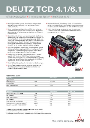Silniki Deutz TCD 4.1 L4