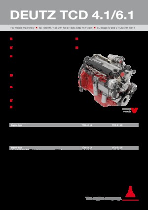 Silniki Deutz TCD 4.1
