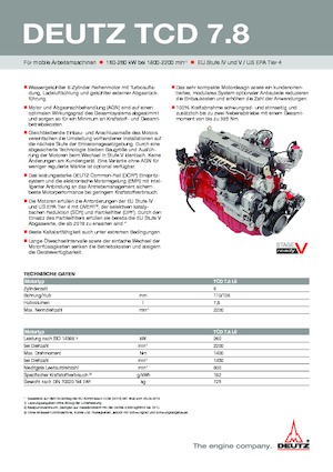 Silniki Deutz TCD 7.8 L6