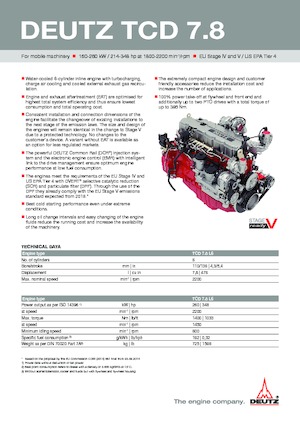 Silniki Deutz TCD 7.8 L6