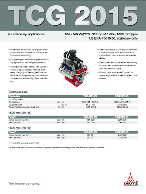 Silniki Deutz TCG 2015 V6