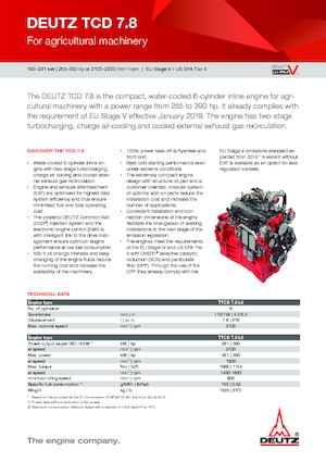 Silniki Deutz TTCD 7.8 L6