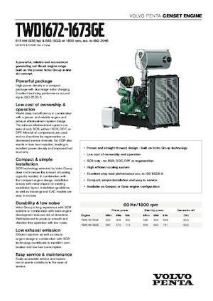 Silniki Volvo Penta TWD1672GE