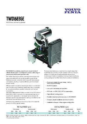 Silniki Volvo Penta TWD1683GE