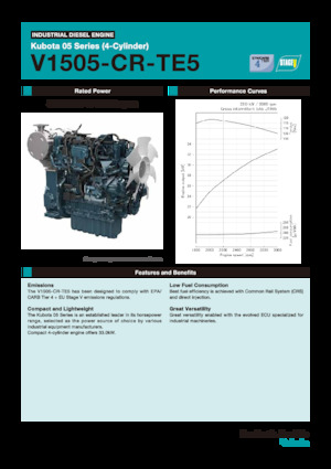 Silniki Kubota V1505-CR-TE5
