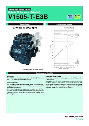 Silniki Kubota V1505-T-E3B