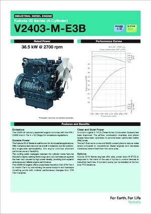 Silniki Kubota V2403-M-E3B