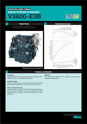 Silniki Kubota V3600-E3B