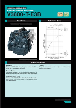 Silniki Kubota V3600-T-E3B