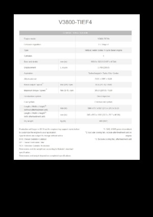 Silniki Kubota V3800-TIEF