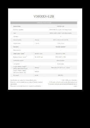 Silniki Kubota V3800DI-E2B