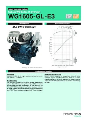 Silniki Kubota WG1605-GL-E3