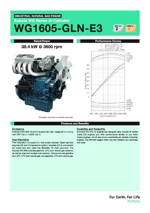 Silniki Kubota WG1605-GLN-E3