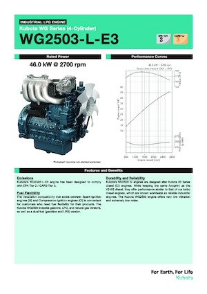 Silniki Kubota WG2503-L-E3