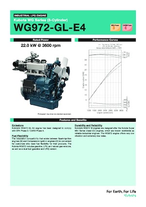 Silniki Kubota WG972-GL-E4