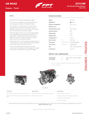 Silniki FPT Industrial XCursor13 NG (353 kW)
