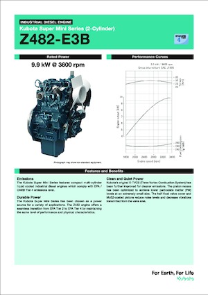 Silniki Kubota Z482-E3B