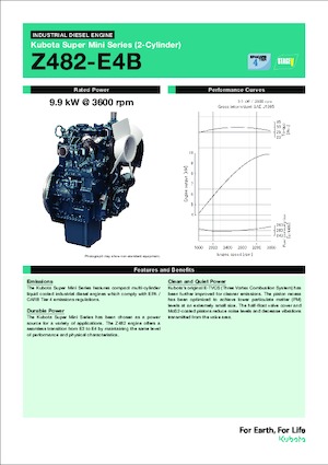 Silniki Kubota Z482-E4B