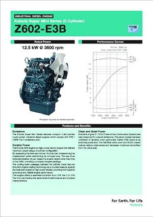 Silniki Kubota Z602-E3B
