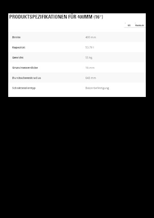 Łyżki do koparek Caterpillar 400 MM