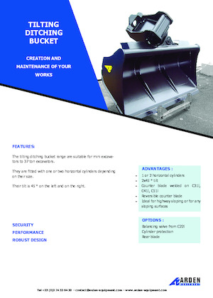 Łyżki do koparek Arden C31I20