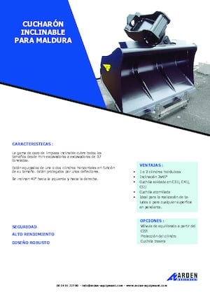 Łyżki do koparek Arden C31I20