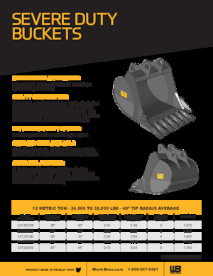 Łyżki do koparek Werk-Brau EX35SD