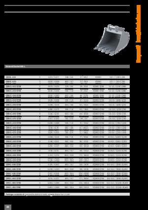 Łyżki do koparek Kinshofer GB01L-050