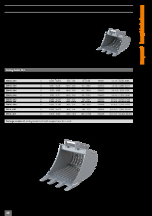 Łyżki do koparek Kinshofer SB06L-100