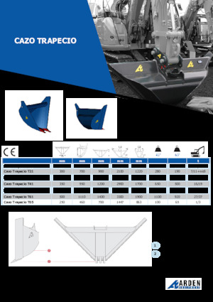 Łyżki do koparek Arden T25G45