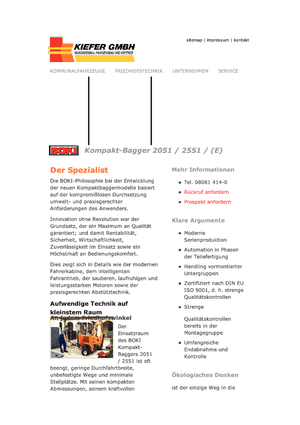 Koparka do kopania grobów Reform Werke Boki 2051