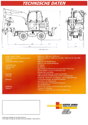 Koparka do kopania grobów Reform Werke Boki 6552