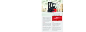 Elektryczne antywybuchowe wózki widłowe Linde E16L triplex 