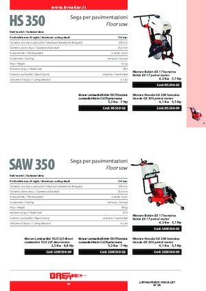 Przecinarki jezdne Breaker HS 350-4