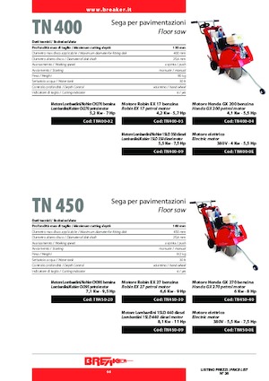 Przecinarki jezdne Breaker TN 400-02