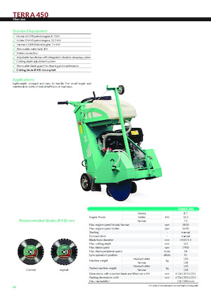 Przecinarki jezdne Imer Terra 450