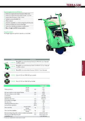 Przecinarki jezdne Imer Terra 500