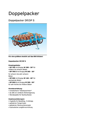 Fold Packers Tigges DP 700 I-130 S