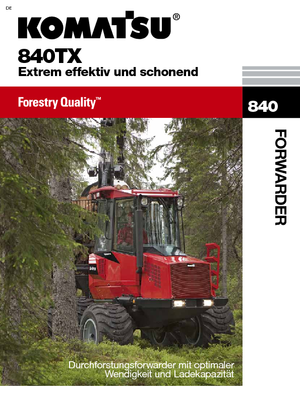 Forwardery Komatsu 840 TX