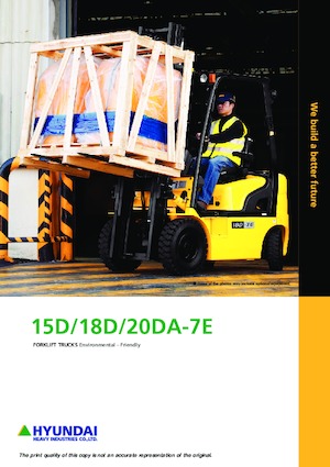 Wózki widłowe z silnikiem wysokoprężnym Hyundai 18D-7E