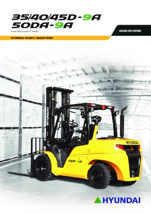 Wózki widłowe z silnikiem wysokoprężnym Hyundai 45 D 9 A