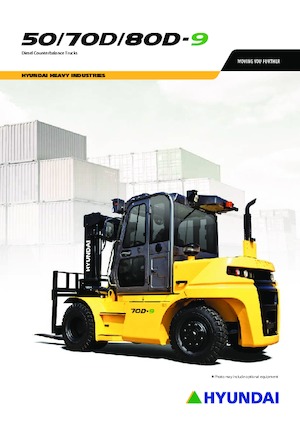 Wózki widłowe z silnikiem wysokoprężnym Hyundai 50D-9