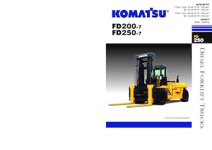 Wózki widłowe z silnikiem wysokoprężnym Komatsu FD250-7